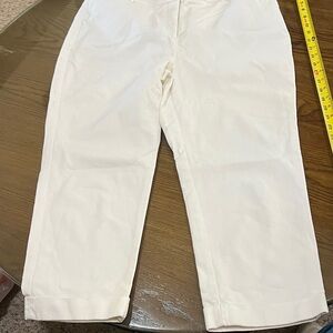 Chico's So Slimming White Crop Pants